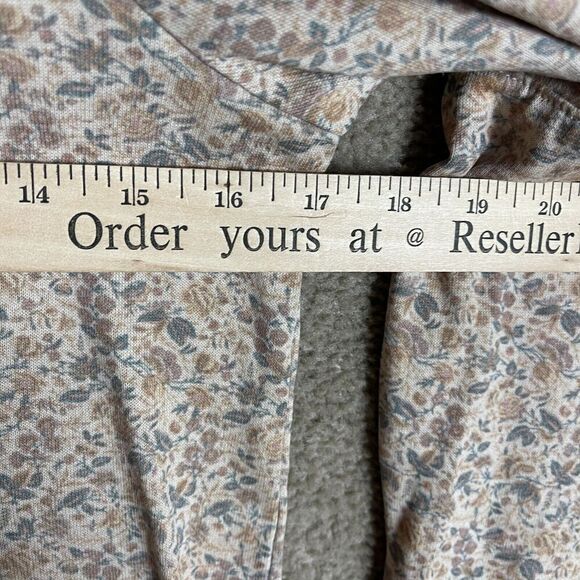 Splendid Josephine Sweatshirt Women's Medium Knit Top Floral Relaxed Puff Sleeve - Picture 8 of 11